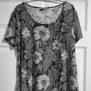 Croft & Barrow floral top